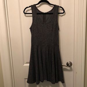Express Gray/Black Skater Dress